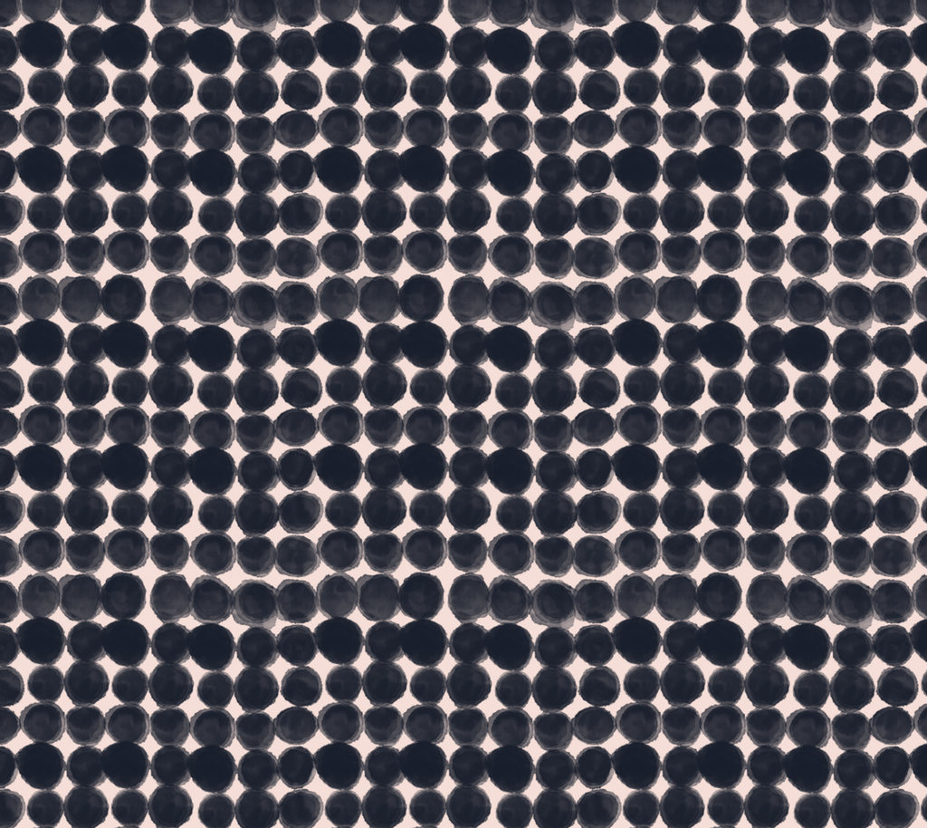 Ink Pools on Blush, Fabric