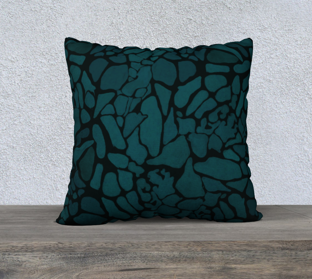 Turquoise minerals22in pillow