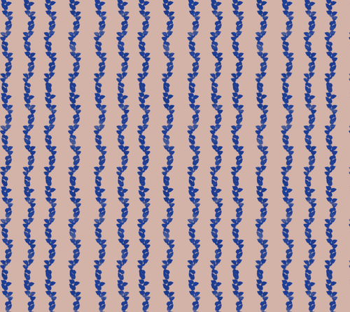 Cobalt Vine on Blush, Fabric