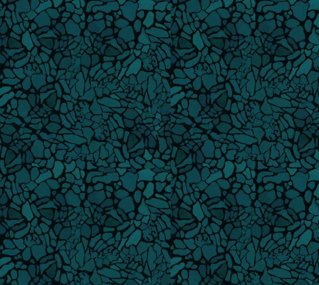 Turquoise Minerals Fabric