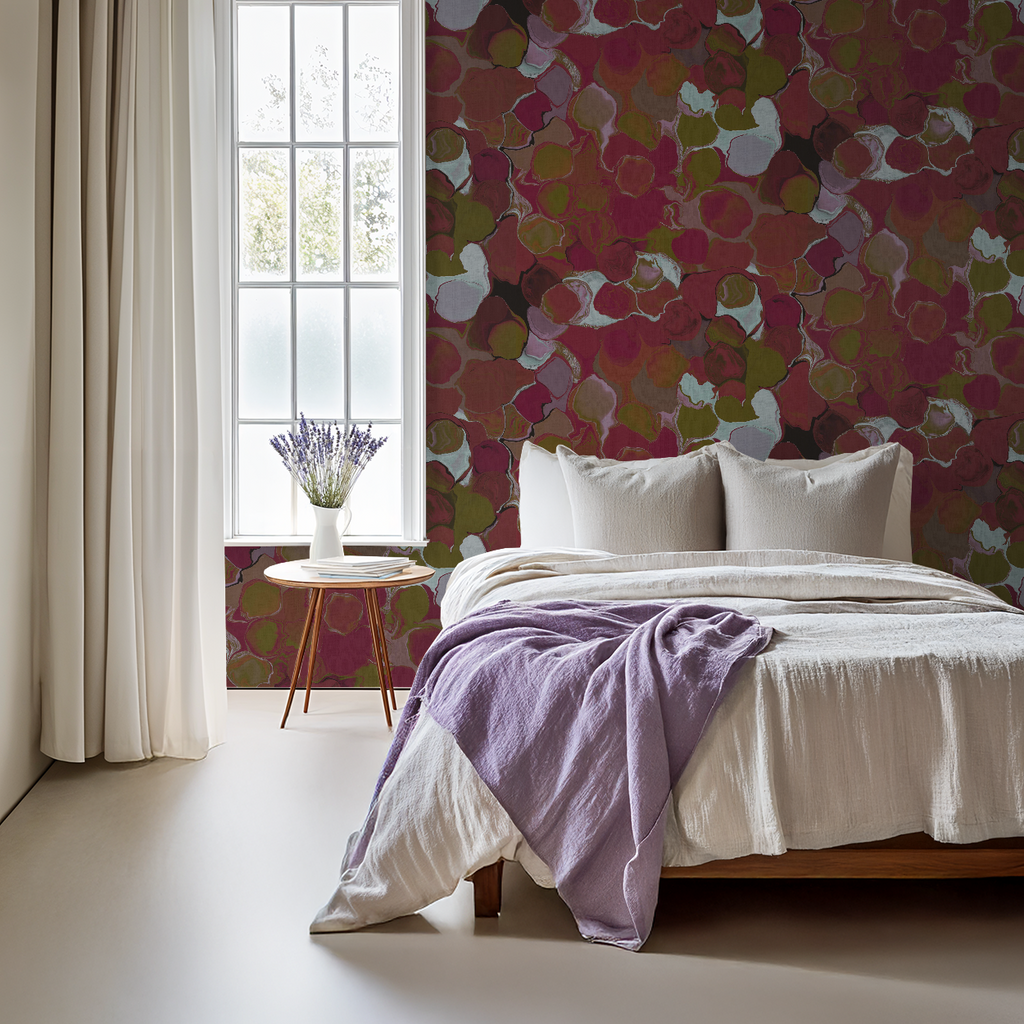 pink and green marbled wallpaper