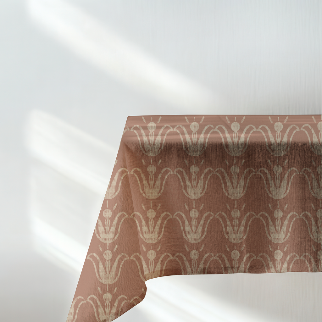 Blush batik tablecloth