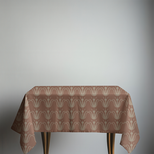Blush batik tablecloth
