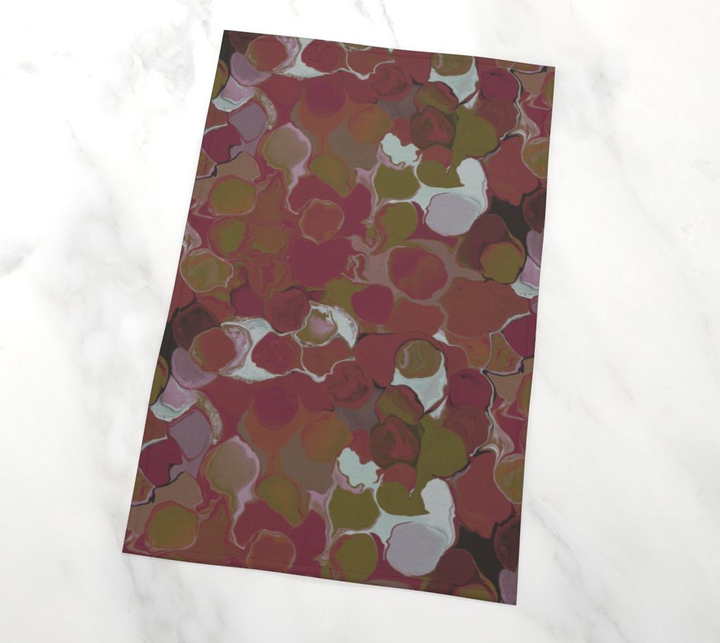 Pink marbled napkins