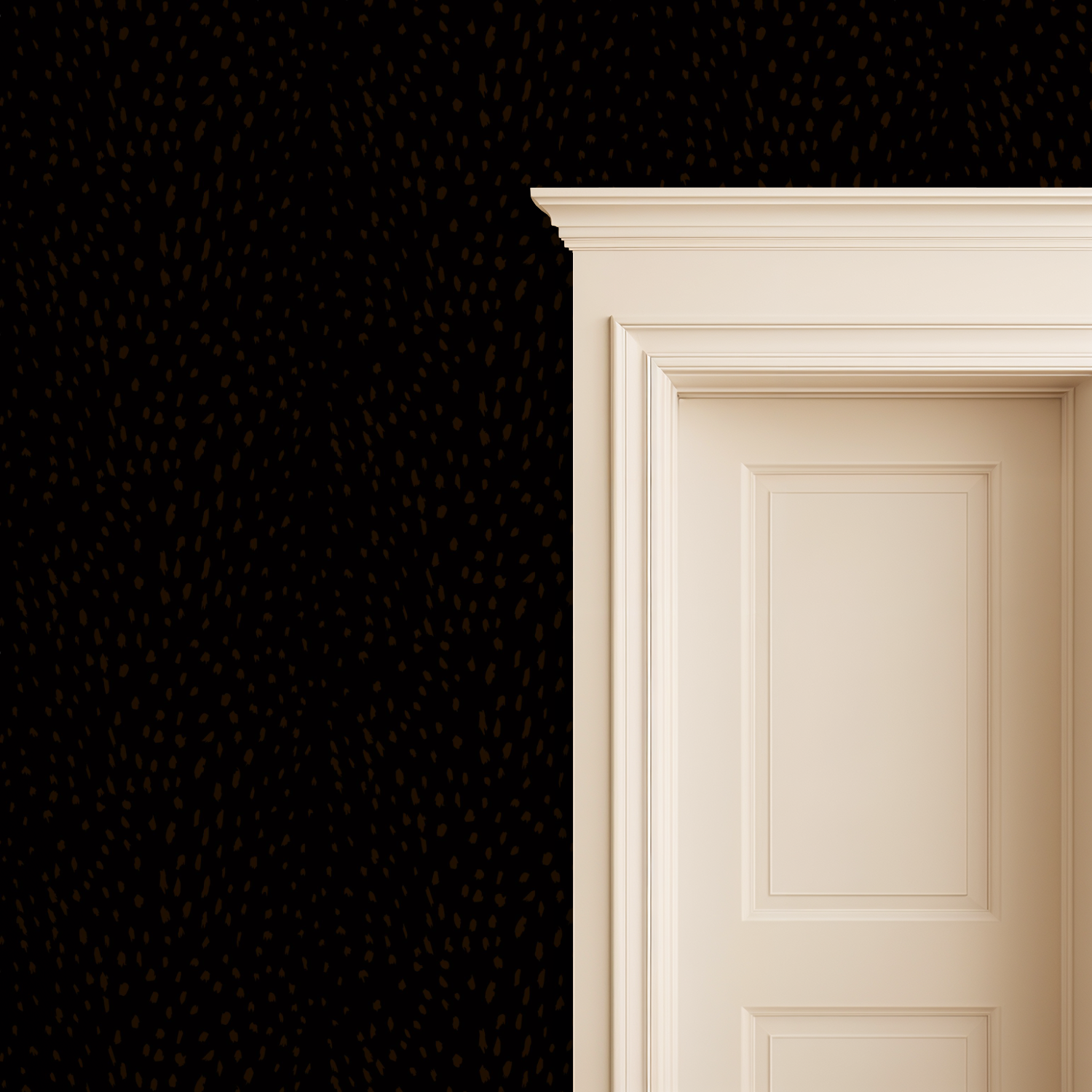 Darkest Animal Print Metallic Wallpaper