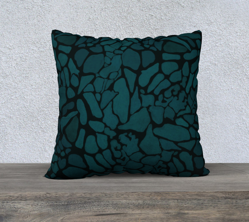 Turquoise minerals22in pillow