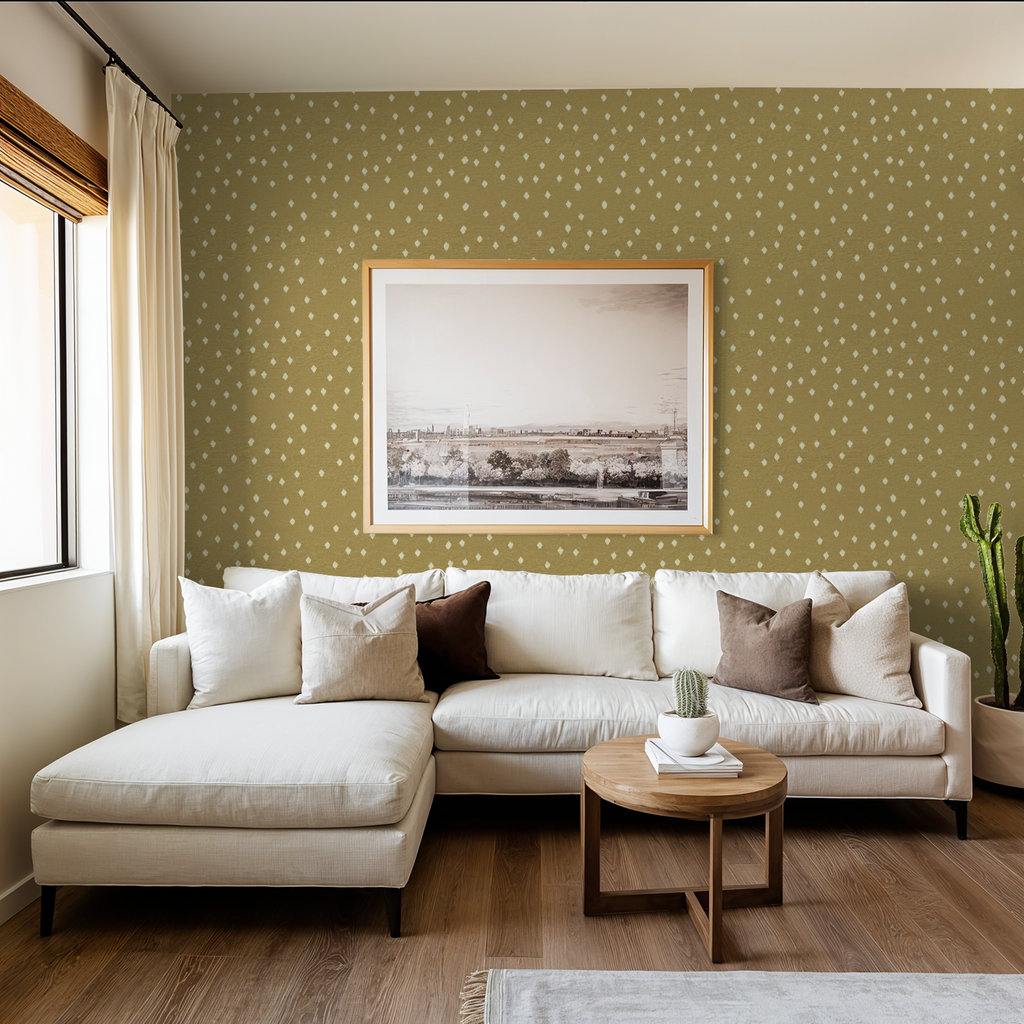 Ditsy Ikat in Marigold