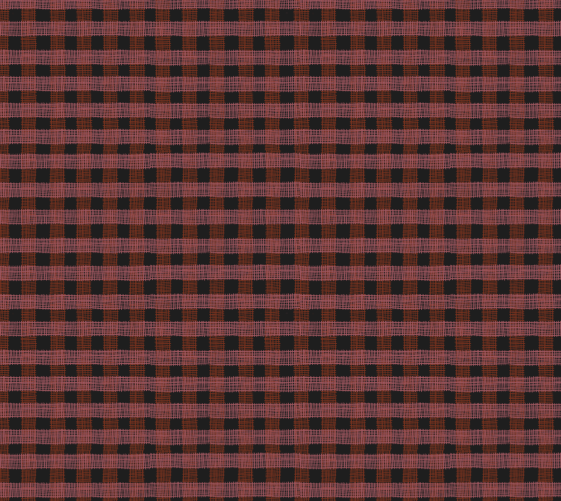 Buffalo plaid in black and pink