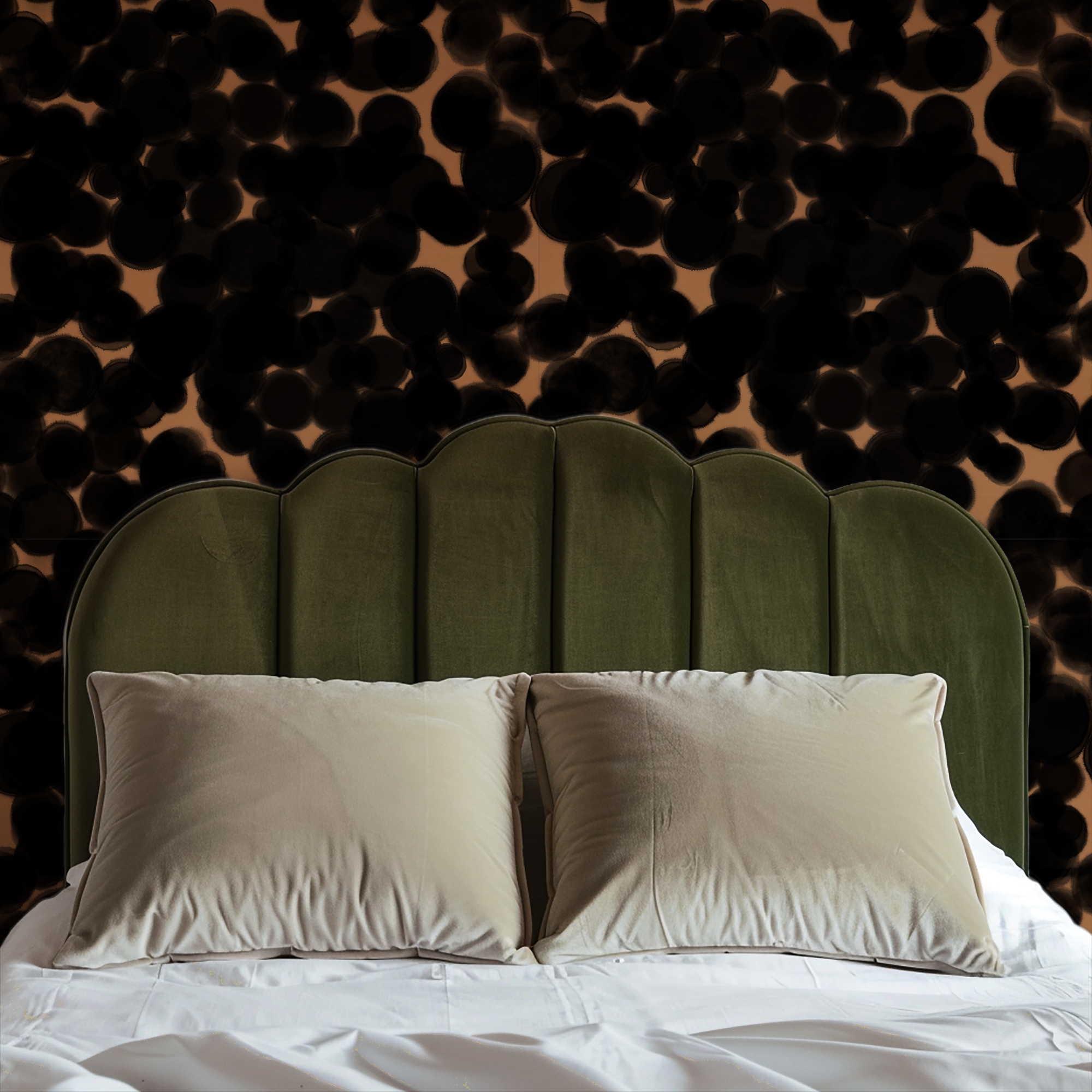 Oil Stain in gold and black