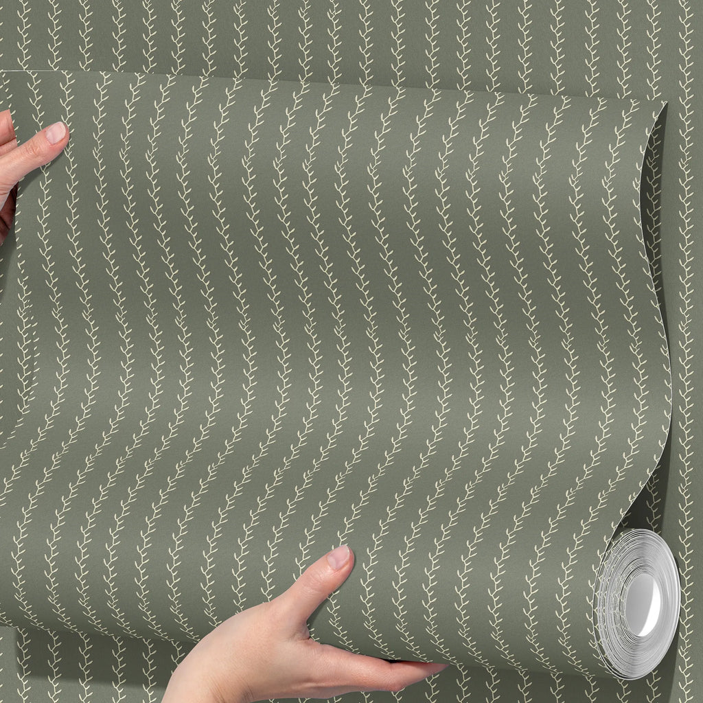 Sampler Vine in dusty green